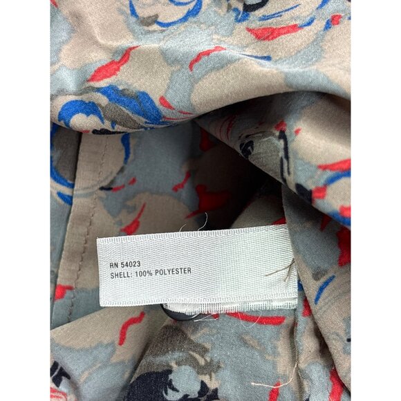 Gap Womens Sleeveless Abstract Floral Keyhole Blouse Size S Multicolor - Picture 5 of 6